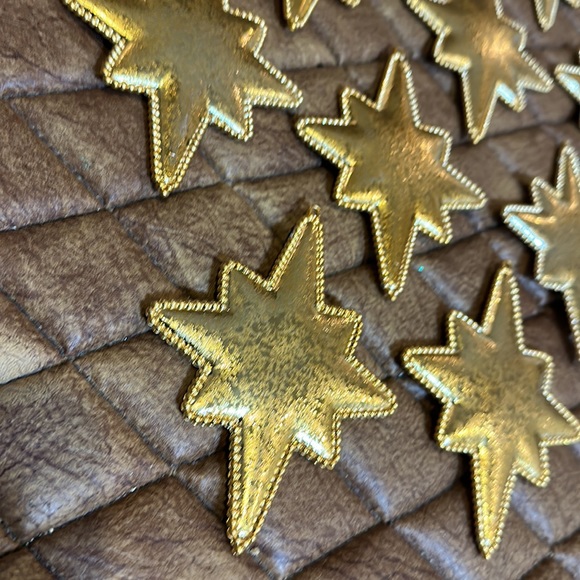 Set of 13 gold star ornaments - Picture 2 of 4